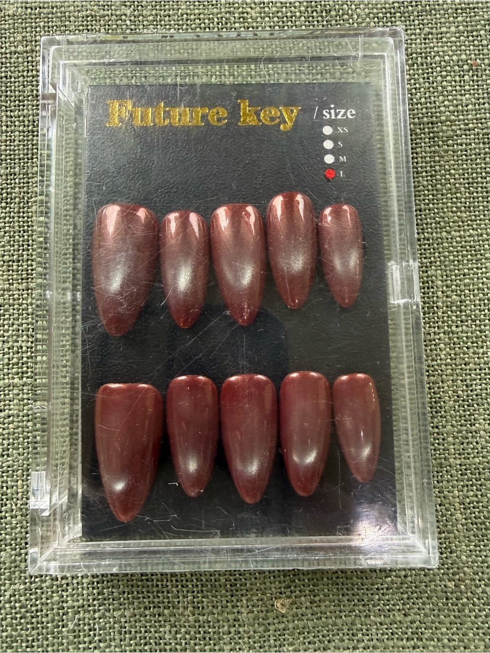 Future Key Press-On Nails ✨🤎